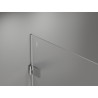 Mexen Lunar-B L ljuljajuća tuš kabina lijeva 100 x 100 cm, prozirna, krom - 832L-100-100-01-00-L