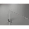 Mexen Lunar-B L ljuljajuća tuš kabina lijeva 100 x 100 cm, prozirna, krom - 832L-100-100-01-00-L