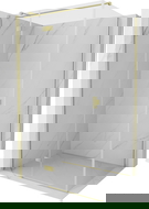 Mexen Mist-H T draaideur douchecabine links 80 x 90 cm, transparant, goud geborsteld - 8A5T-080-090-55-00-L