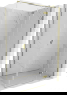 Mexen Mist-H T douchecabine draaiend rechts 120 x 100 cm, transparant, goud - 8A5T-120-100-50-00-P