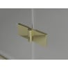 Mexen Mist H T cabine de douche battante droite 90 x 110 cm, transparent, or - 8A5T-090-110-50-00-P