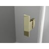 Mexen Mist-H T douchecabine scharnierend rechts 95 x 110 cm, transparant, goud - 8A5T-095-110-50-00-P
