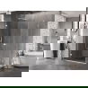Mexen Lunar-B Duschkabine schwenkbar links 75 x 70 cm, transparent, weiß - 832-075-070-20-00-L