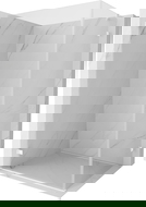 Mexen Lunar-B nagibna leva tuš kabina 95 x 90 cm, prozorna, bela - 832-095-090-20-00-L