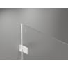Mexen Lunar-B vasakpoolne avatav dušinurk 100 x 100 cm, läbipaistev, valge - 832-100-100-20-00-L