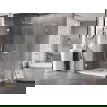 Mexen Lunar-B L douchecabine scharnierend links 75 x 70 cm, transparant, wit - 832L-075-070-20-00-L