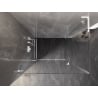 Mexen Lunar-B L cabine de douche pivotante gauche 80 x 70 cm, transparent, blanc - 832L-080-070-20-00-L