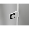 Mexen Lunar-B L dušinurk vasak 95 x 90 cm, läbipaistev, valge - 832L-095-090-20-00-L
