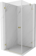 Mexen Lunar-B Duschtür schwenkbar links 70 x 70 cm, transparent, gold - 832-070-070-50-00-L