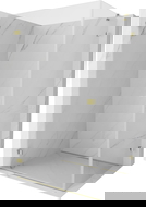 Mexen Lunar-B Duschkabine links öffnend 85 x 70 cm, transparent, gold - 832-085-070-50-00-L