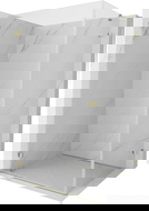 Mexen Lunar-B douchecabine draaiend links 85 x 80 cm, transparant, goud - 832-085-080-50-00-L