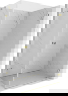 Mexen Lunar-B δεξιά ανοιγόμενη καμπίνα ντουζ 95 x 70 cm, διάφανη, χρυσή