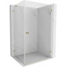 Mexen Lunar-B dušinurk avaneb paremale 100 x 80 cm, läbipaistev, kuldne - 832-100-080-50-00-P