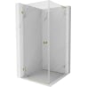 Mexen Lunar-B L cabina doccia battente sinistra 70 x 70 cm, trasparente, oro - 832L-070-070-50-00-L