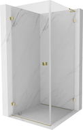 Mexen Lunar-B L cabine de douche pivotante gauche 80 x 80 cm, transparent, or - 832L-080-080-50-00-L