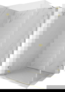 Mexen Lunar-B L Duschkabine Schwenktür links 100 x 80 cm, transparent, gold - 832L-100-080-50-00-L