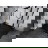Mexen Apia schuifbare douchecabine 120 x 70 cm, transparant, zwart + Flat douchebak, zwart - 840-120-070-70-00-4070B