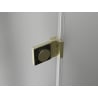 Mexen Lunar-B Duschkabine schwenkbar links 85 x 70 cm, transparent, gebürstetes Gold - 832-085-070-55-00-L