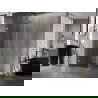 Mexen Lunar-B draaideur douchecabine links 90 x 90 cm, transparant, geborsteld goud - 832-090-090-55-00-L
