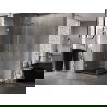 Mexen Lunar-B draaideur douchecabine links 90 x 90 cm, transparant, geborsteld goud - 832-090-090-55-00-L