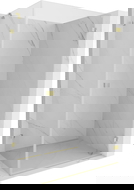 Mexen Lunar-B cabine de douche pivotante droite 80 x 70 cm, transparente, or brossé - 832-080-070-55-00-P