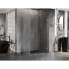 Mexen Lunar-B cabine de douche pivotante droite 85 x 70 cm, transparent, or brossé - 832-085-070-55-00-P