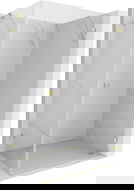 Mexen Lunar-B cabine de duche pivotante direita 85 x 80 cm, transparente, ouro escovado - 832-085-080-55-00-P