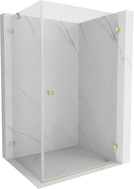 Mexen Lunar-B dušinurk parempoolne 90 x 80 cm, läbipaistev, kuldne harjatud - 832-090-080-55-00-P