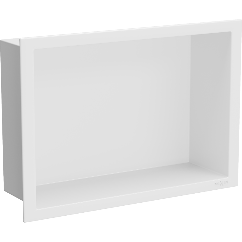Mexen X-Wall-R prateleira embutida com flange 30 x 20 cm, branca - 1920302010