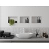 Mexen X-Wall-R nis nisplank met flens 30 x 20 cm, wit - 1920302010
