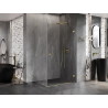Mexen Lunar-B dušinurk, parempoolne 100 x 90 cm, läbipaistev, kuldne harjatud - 832-100-090-55-00-P