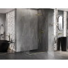 Mexen Lunar-B dušinurk, parempoolne 100 x 90 cm, läbipaistev, kuldne harjatud - 832-100-090-55-00-P