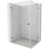 Mexen Lunar-B Left-Hinged Shower Enclosure 100 x 70 cm, Transparent, Rose Gold - 832-100-070-60-00-L