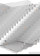 Mexen Lunar-B Duschkabine mit Schwingtür links 90 x 80 cm, transparent, Roségold - 832-090-080-60-00-L