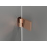 Mexen Lunar-B lijeva sklopiva tuš kabina 95 x 80 cm, prozirna, ružičasto zlato - 832-095-080-60-00-L