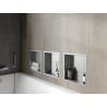 Mexen X-Wall-R étagère encastrée avec rebord 30 x 30 cm, inox - 1910303010