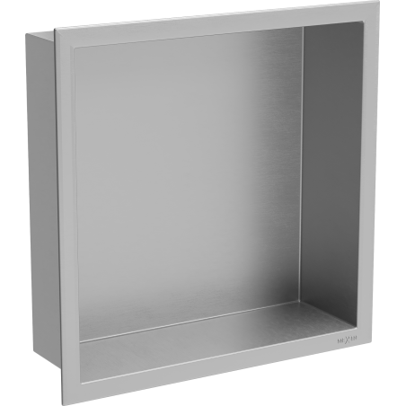 Mexen X-Wall-R étagère encastrée avec rebord 30 x 30 cm, inox - 1910303010