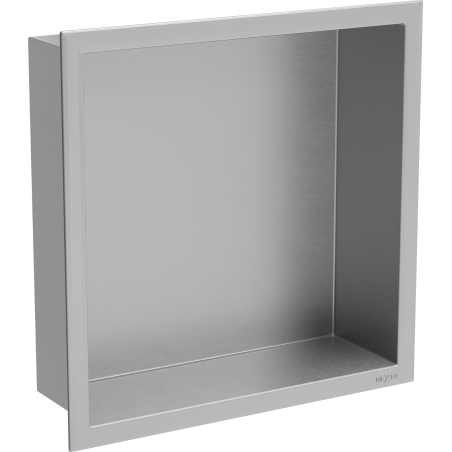 Mexen X-Wall-R półka wnękowa z kołnierzem 30 x 30 cm, inox - 1910303010