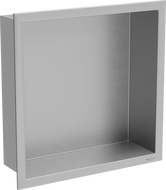 Mexen X-Wall-R inbouwnis plank met flens 30 x 30 cm, inox - 1910303010