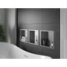 Mexen X-Wall-R Einbau-Nischenregal mit Flansch 30 x 30 cm, Inox - 1910303010