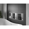 Mexen X-Wall-R étagère encastrée avec rebord 30 x 30 cm, inox - 1910303010