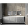 Mexen X-Wall-R estante empotrado con borde 30 x 30 cm, inox - 1910303010
