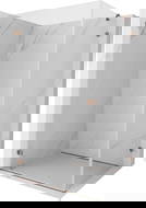 Mexen Lunar-B cabine de duche de abrir à esquerda 100 x 90 cm, transparente, ouro rosa - 832-100-090-60-00-L