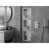 Mexen X-Wall-R Einbau-Nischenregal mit Flansch 30 x 30 cm, Inox - 1910303010