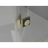 Mexen Mist H T Duschkabine Schwenkbar Rechts 90 x 85 cm, Transparent, Gebürstetes Gold - 8A5T-090-085-55-00-P
