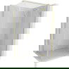 Mexen Mist H T Duschkabine Schwenkbar Rechts 90 x 85 cm, Transparent, Gebürstetes Gold - 8A5T-090-085-55-00-P