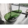 Mexen Glass Forest freistehende transparente Badewanne 170 x 85 cm, Chromverschluss - 58061708502