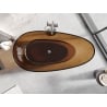 Mexen Glass Erde freistehende transparente Badewanne 170 x 85 cm, Chromabfluss - 58061708505