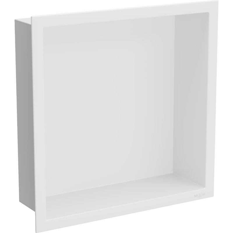 Mexen X-Wall-R Nischeregal mit Flansch 30 x 30 cm, weiß - 1920303010