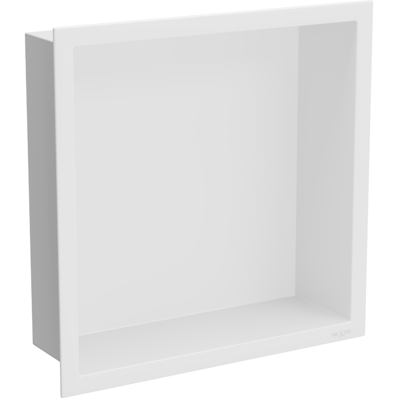 Mexen X-Wall-R nischhylla med krage 30 x 30 cm, vit - 1920303010